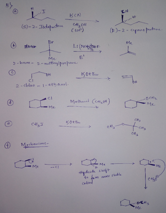BCN (e)-2-Jodeptoe CEN) (P)-2-crano putane Br Me Li(NcgiHE Ders E Me 2-brom-2-mthylpropan KotBu DH CI 2-chlao- -ethanel Meth