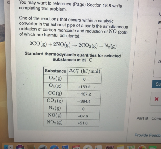 You may want to reference (Page) Section 18.8 while completing this problem. G One of the reactions that occurs within a cata