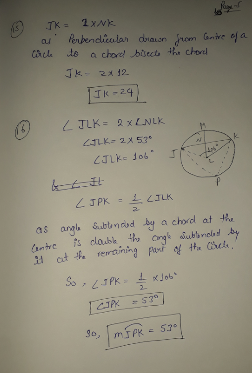 ile to a chord birects tho chord L- 2 as angh Subtindod by a chord at he cut th erraining parr cyttu Chela 2