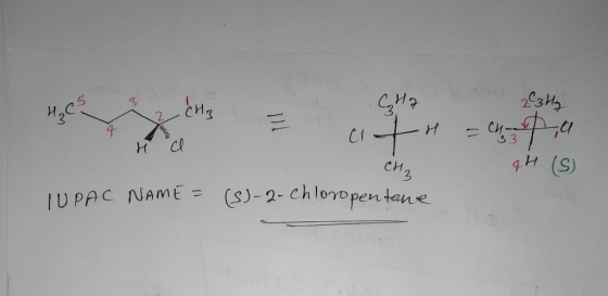 HZ ези, и со сн. 4H (S) IUPAC NAME = (s)-2-Chloropen tene