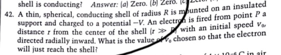 A thin, spherical, conducting shell of radius R is