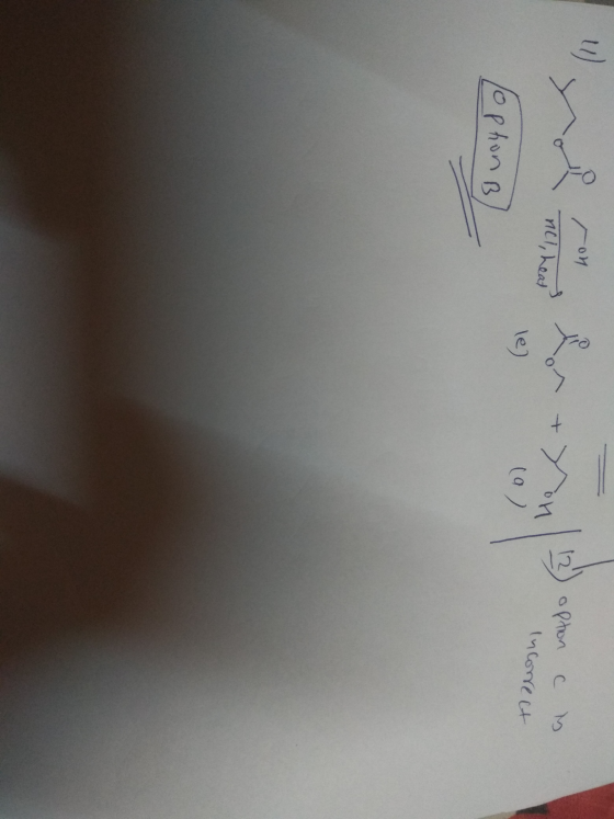 on + Yon option c nel, hea is Incorrect le) (9) Lophon B)