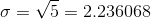 0 = V5 = 2.236068