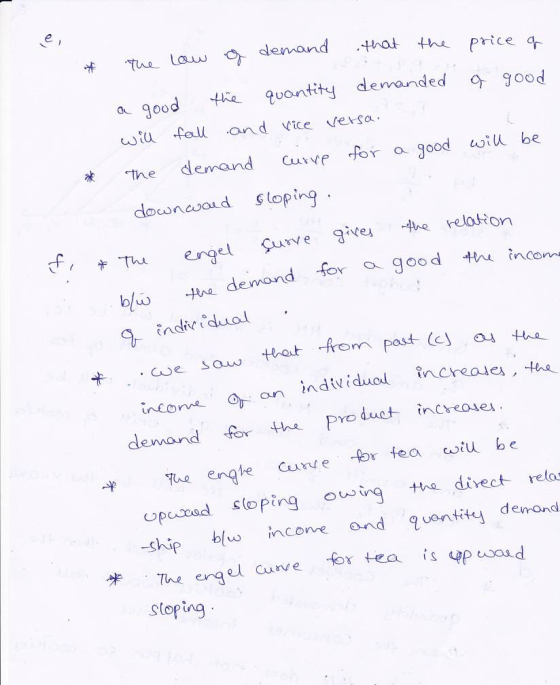t ts Law demand hat the price a good e uontity derranded good wtu fal and vice exsa he demand cue for a good iu be downeword sloping el surve gives 4he relation de word for .. good艹 incen saw ttat -from past (c) 04 the- an individual incre ales, te、 roduct increoe demand fox the P he Curu e for tea wu be e ene cunye opeoad stoping i ha divect relas ship bu inconve and uentitey demondi 米 . The ena el curv e -for tea is el curve for tea is pusaad stoping