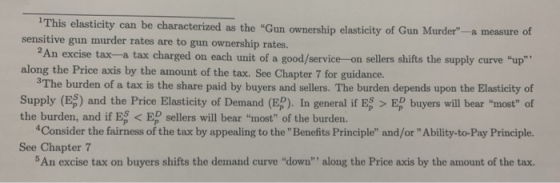 This elasticity can be characterized as the Gun ownership elasticity of Gun Murder sensitive gun murder rates are to gun ow