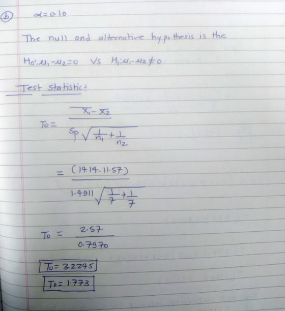 D 2010 The null and alternative hypothesis is the Horrel, -4250 VS Hill-e1280 Test statistics X-82 To= Sp n + 1 (14.14-11:57)