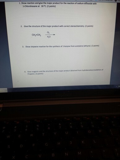 Show reaction and give the major product for the r
