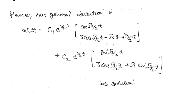 Hence, our general solution is alata C, et Cos5²7 3 cos by a B suit & C₂ etat fm?fret 3 cos syut th suiszt be solution?