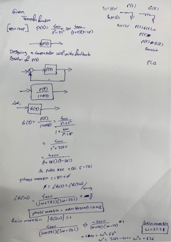 Plt) tou YEN GCE) Given. hooas ren looe] p)= Sp00, com So0 &+13X1-25) AuYEN PLE)GCE PLER pt) GE) Desgning Cenvoluh a Componsa
