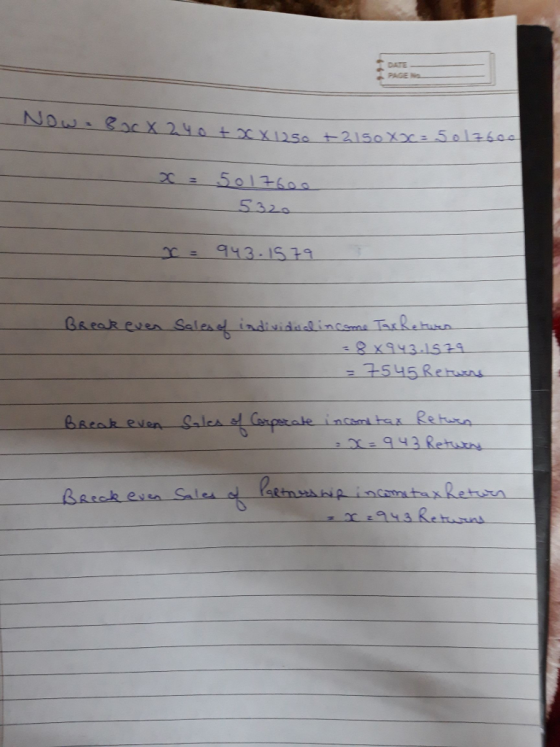 DATE e PAGE 943 151 Baek erea Sela el individed interna Tack en un 4545 Rehms