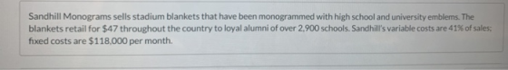 Sandhill Monograms sells stadium blankets that have been monogrammed with high school and university emblems. The blankets re
