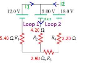 12 12.0V .00V 18.0V Loop Loop 11+12 4.20 Ω 5.40 ΩΚ, R2 R, 2.20 Ω 2.80 Ω, R3