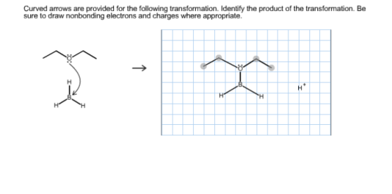 Curved arrows are provide for the following transf