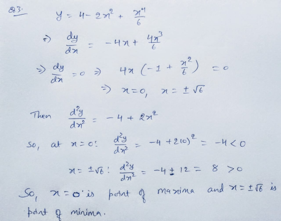 23. y = 4-an + the 11 6 V dy da -unt 40 6 dy 4* (-1 + 3) da -) x=0, na to Then dy - 4+20² da² –4 +210)² = -440 so, dy dn² at