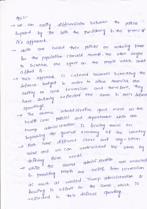 ecan ea diafeventiate betueen te imposed the Pre sidenc the terms f g taner to incseade theピ es or) the people uobich CDUld →가ein approach is catered toward Sanche arma 가e P appstoach bated thet policies o Tdlucin o the population C Donald tump) . The other bt defence budgot ablity to have simayly heflected the same spen to allbuo Amevica the uryb evyoyicm and there fore, the in order i thein defens れ → The obama admini-stration sent more Straton on the health cane Folicies and %; focusing more on ump aclmini stvations the geneval econo of the coun Botわhave different Sh0γ. and value and we can undeystand de fin - teym he came there eed was cunsucces while the obama admioi statian povdina peopla the ne li ac much as wanted . Trump administahon B refle cled they defense