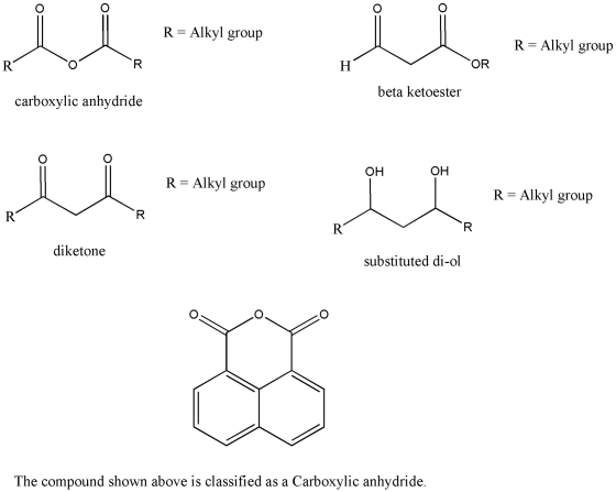 O O R = Alkyl group R= Alkyl group R R H OR beta ketoester carboxylic anhydride OH OH vi R= Alkyl group ün R= Alkyl group R R
