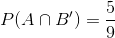 P(An B)=