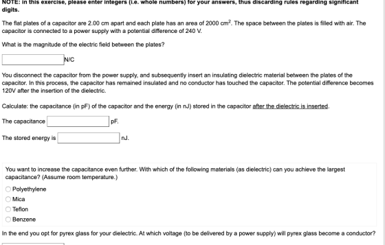 NOTE: in this exercise, please enter integers (i.e. whole numbers) for your answers, thus discarding rules regarding signific