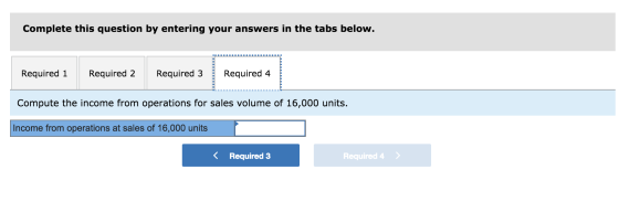 Complete this question by entering your answers in the tabs below. Required 1 Required 2 Required 3 Required 4 Compute the in