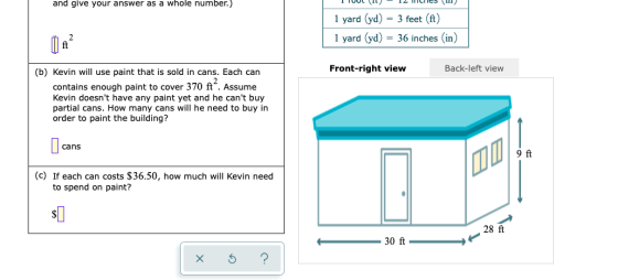and give your answer as a whole number.) I TUUL (1) 12 Mlies (11) 1 yard (yd) = 3 feet (ft) 1 yard (yd) = 36 inches (in) Fron