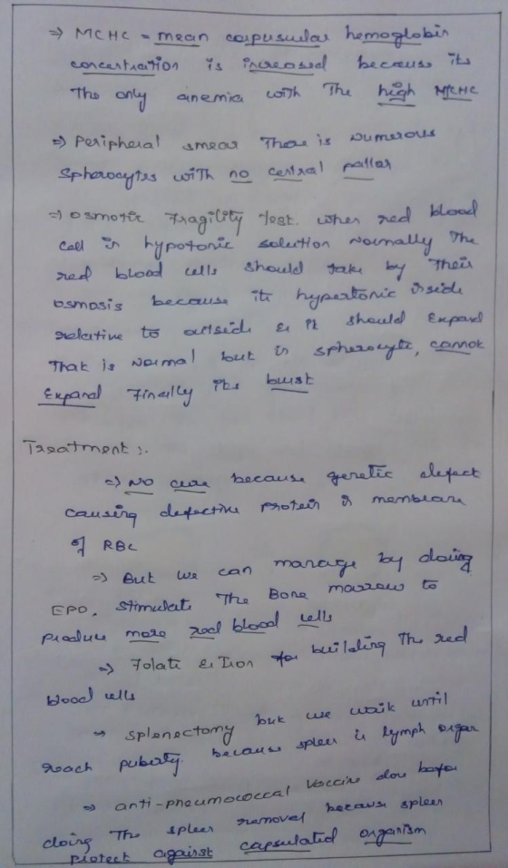 MCHC - mean corpusular hemoglobis. concertation is increased because its The only anemia with the high Miche » Peripheral sme