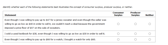 Identify whether each of the following statements