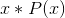 x*P(x)