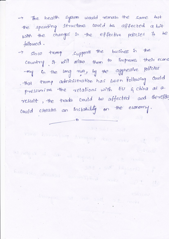 → The health system would, emain the same but the spendStructune ould be affected a bit toith the Jo hanges he effective pdrctes te lowed Country,t won alloo them to fmprove their econo ip the l thume administra ion has been ollooing Could that Peze the etalion with EU China as a Yesult, the made could be affected and tex® Could cneate an ios ta on the e