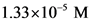 1.33x10-M
