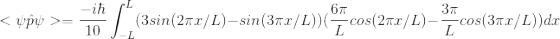 < Apoy >= 70 L (3sin(2.x / L)–sin (37.x /L) cos(262/L)- 37 Cos(37 x /L))da