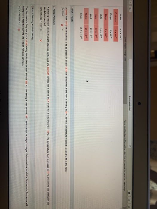GPR Report - Google Docs Temp. Ideales Thema EP HW-PHY 271, section 01, 2018 Webin Brass 18.5 X 106 Concrete 12 * 105 Copper