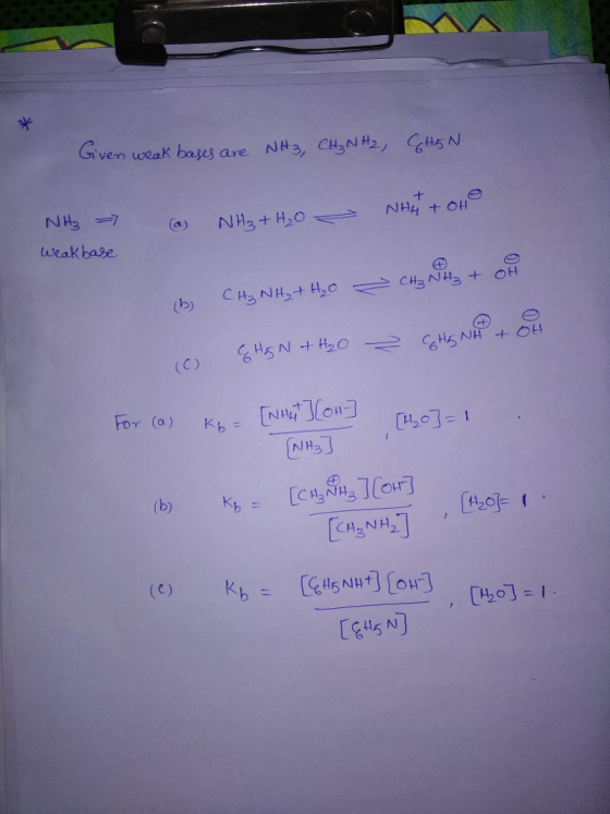 米 NH3a) weakbase (a) NH3 + H2O- NH, + OH CH2NH [420 CAN