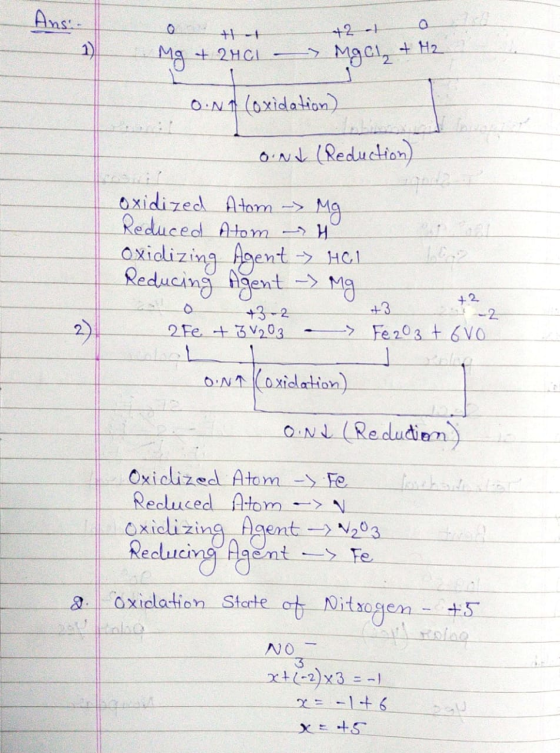 +2 -1 0 Mg + 2401 -> MgCl, + M2. O.N1 (oxidation) ond (Reduction) oxidized Atom -> Mg Reduced Atom H Oxidizing Agent -> H61 R