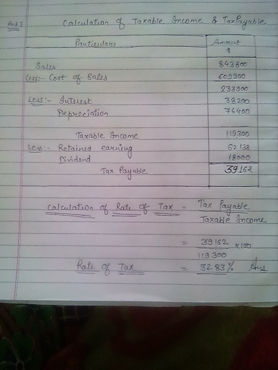 Aw 3 243 8c0 609930 2333o0 33200 6400 Sales Lees Cost Bales M Oe iation Taxable. 4ncome 19300 2 122 8000 39 16 Dividand Tax P