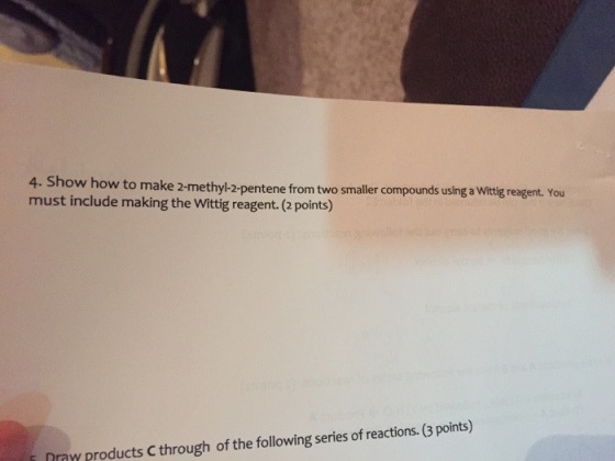 Show how to make 2-methyl-2-pentene from two small