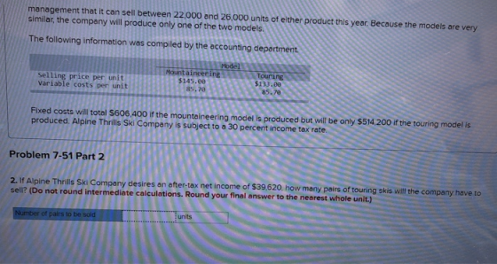management that it can sell between 22,000 and 26,000 units of elther product this year. Because the models are very similar,