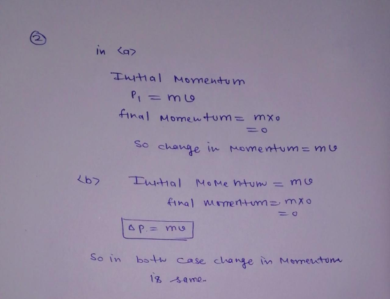 Iwtal Momentum fina change iw Momentu m = mus