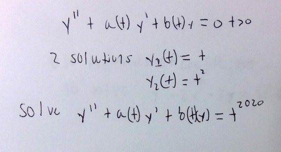 Y + alt) y+ 6(H) + = 0 too 2 solutions V2 (t) = + Y₂(t) = + solve ylta(t) yt b (ty) = + 0 2020