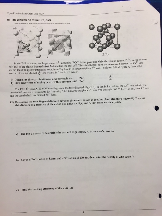 Determine the coordination number for each ion: