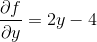 Әf ду 2y – 4