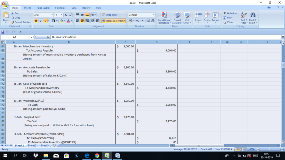 Book1 - Microsoft Excel - X Home Insert Page Layout Formulas Data Review View Be Cut Copy = = = * General Arial - 14 - A À BI