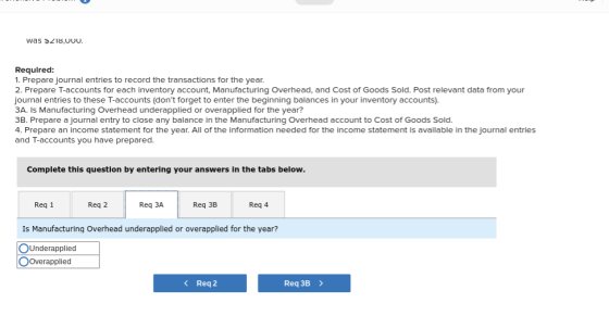 was $218,00U. Required: 1. Prepare journal entries to record the transactions for the year. 2. Prepare T-accounts for each in