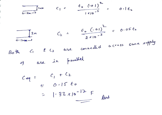 C . 0.16 to Croid = 0.05 to 2x10-3 Elam across same supply Both 1 a 2 (2 are in are connected parallel Cega = = a + (z 0,15 t
