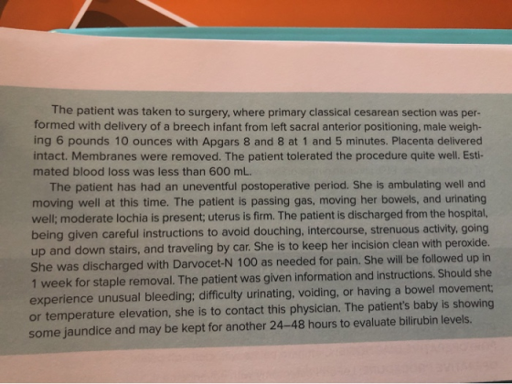 The patient was taken to surgery, where primary classical cesarean section was per- formed with delivery of a breech infant f