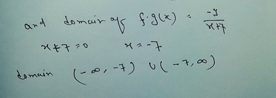 and domair of fig(x) i tot &&750 4007 domain (- 0,-7) (-7,00)