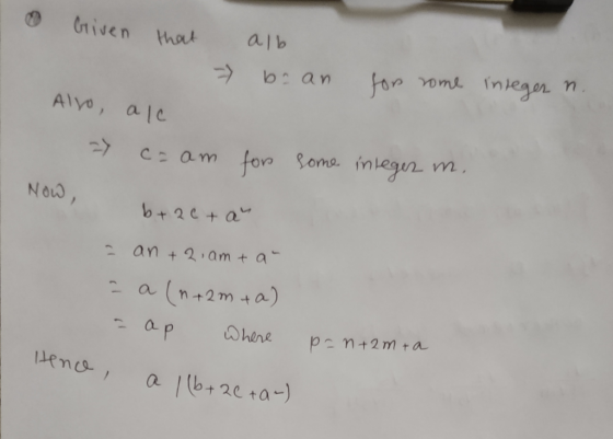 Given that a/b Alyo, ale Cam for Som inegr m Nod, b+20+ a an +2.am +a n42M 4a) a ap Ohene pam+2m ta