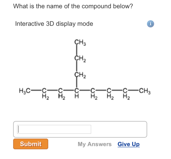 What is the name of the compound below? Interacti