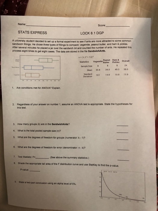 Name Score STATS EXPRESS LOCK 8 1 DGP A University Student Decided To 