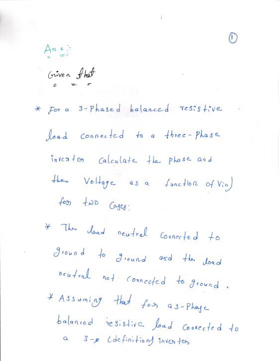 Ve n For a 3-Phased balanced Yesis tive ed Connected to a three - Pha s e inVce Calculate ha. pha s and uncto n yThe donl connected o neutr neutval ne Conneced to ground balanced :ve s. stive lead C。。sected to nncct