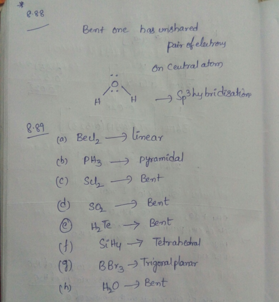 ˊ米 2.88 Pais of elaror on Ceutral atom 2.89 (a) Bed2 うlinear Pramida